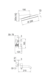 Душевой комплект Gappo G7106 хром